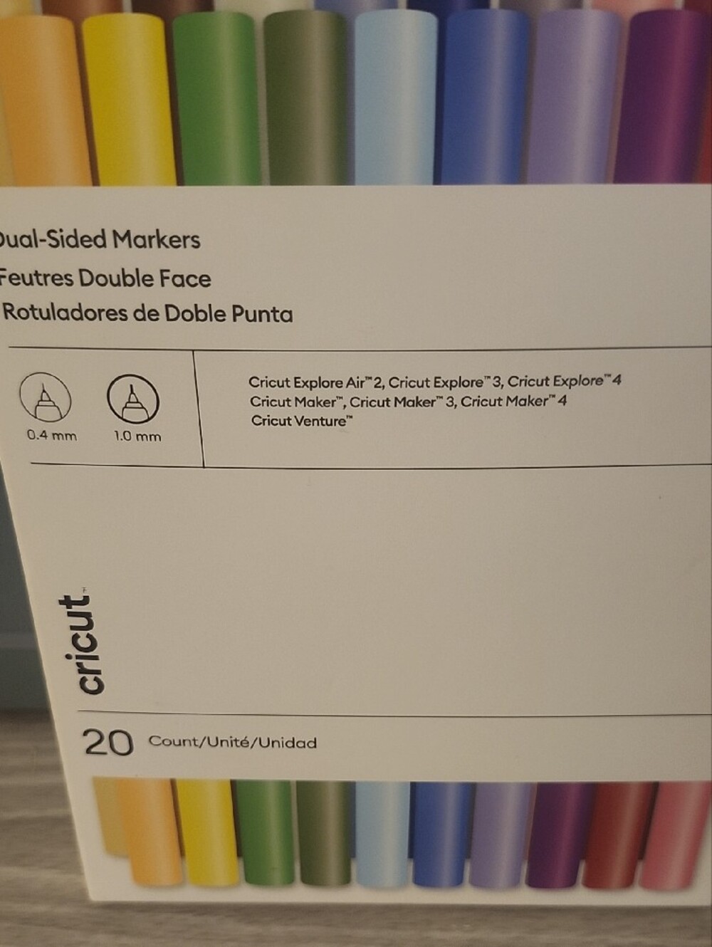 Cricut Dual-Sided Markers Pastel Rainbow Set - Multi-Color (20-Pack) - Picture 4 of 4
